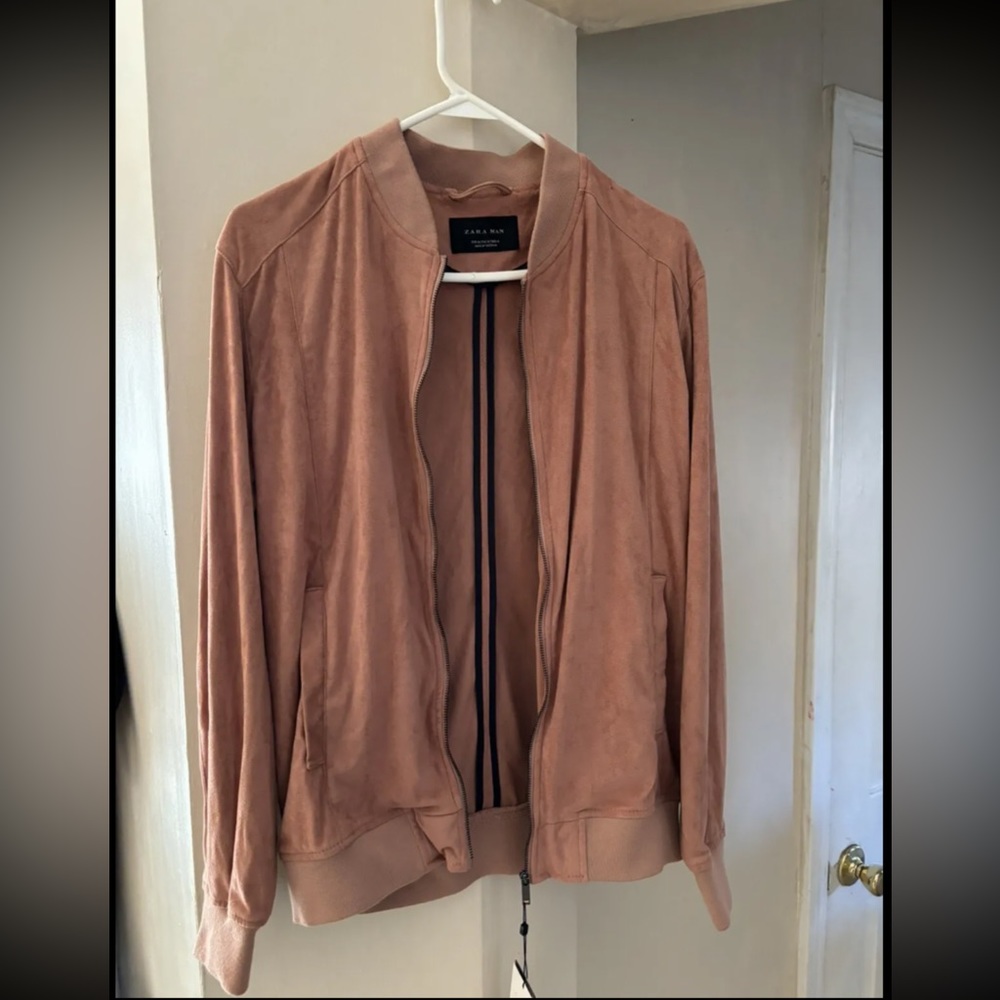 Zara bomber salmon .